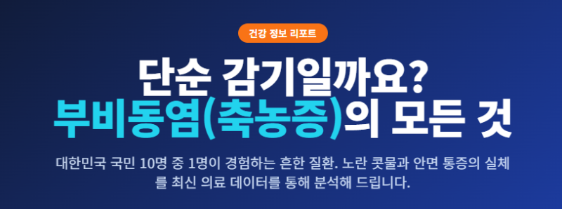 단순 감기 아님 주의! 부비동염(축농증) 증상과 완치를 위한 관리법 총정리