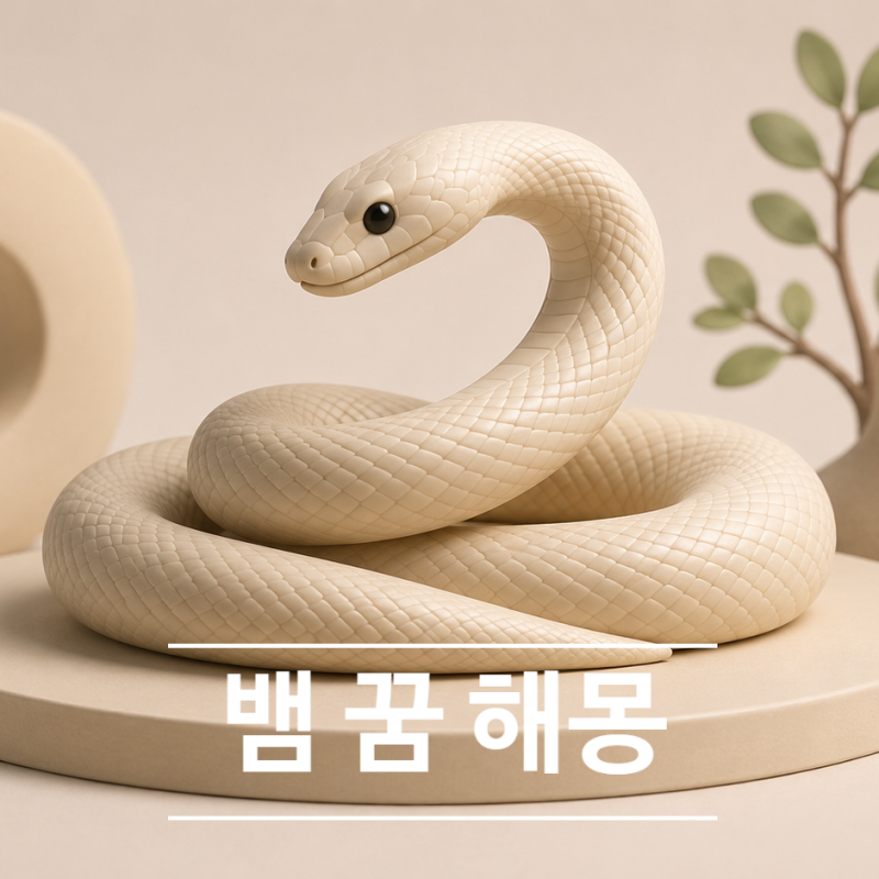커다란 뱀 꿈 해몽 몸을 감고 쫓아오는 꿈까지 자세한 풀이