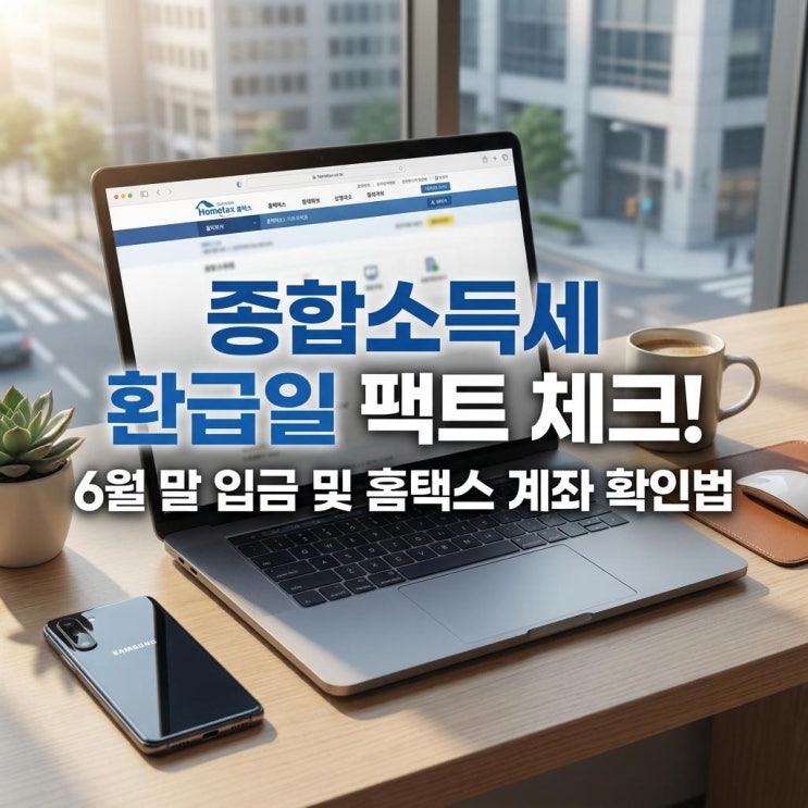  종합소득세 환급일 팩트 체크! 6월 말 입금 및 홈택스 계좌 확인법