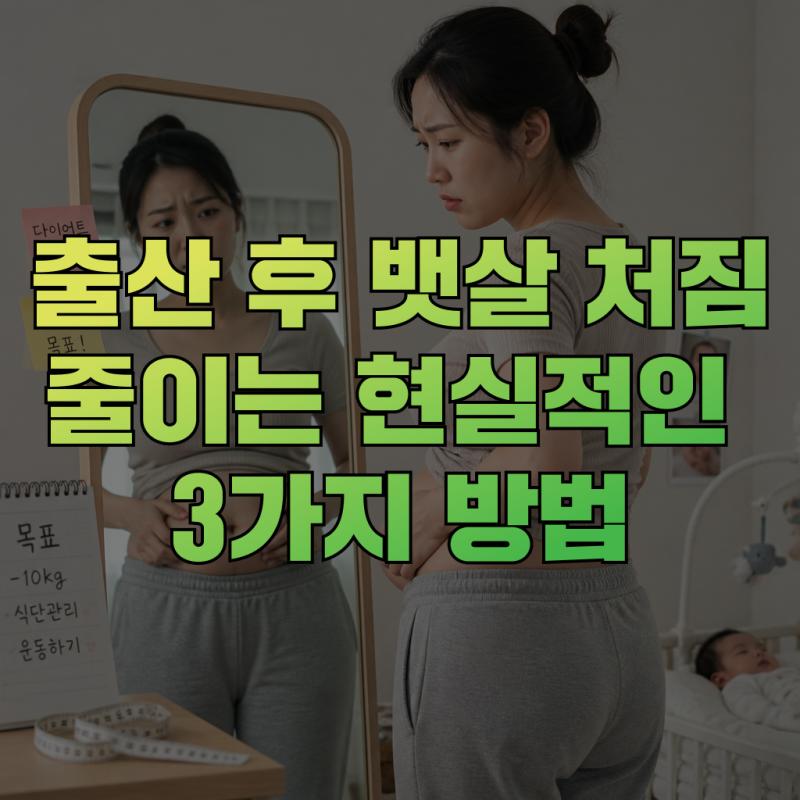 출산 후 뱃살 처짐을 줄이는 현실적인 3가지 방법