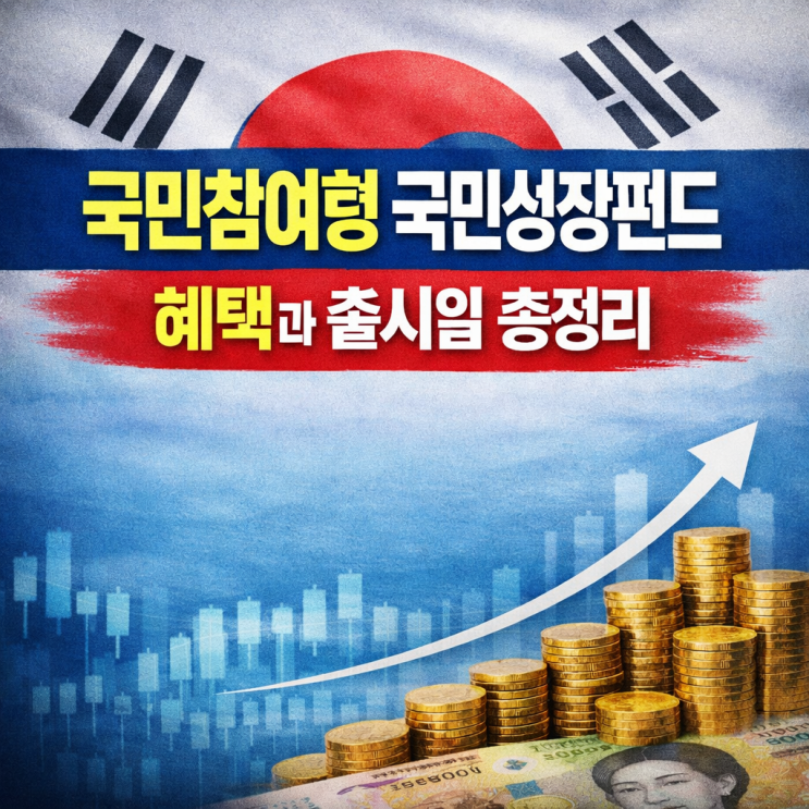  국민참여성장펀드 가입방법,출시일,혜택 핵심정리..수혜주까지 분석