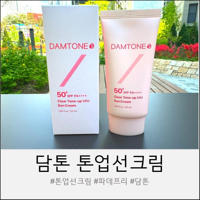 담톤 맑은 톤업 마일드 선크림 리뷰 파데프리로 완성하는 자연스러운 피부 톤