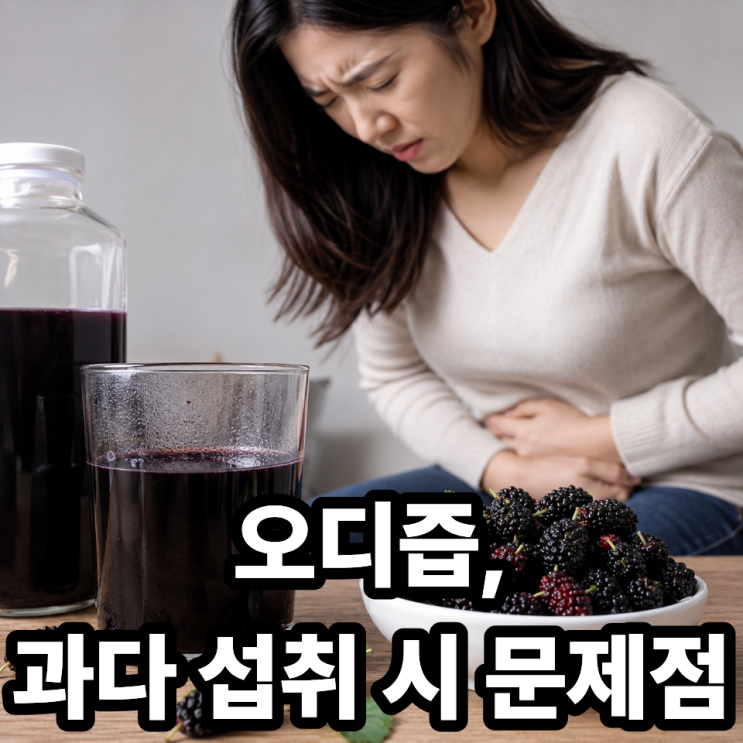  오디즙 부작용 사례 총정리 ️ 과다 섭취 시 나타나는 문제들