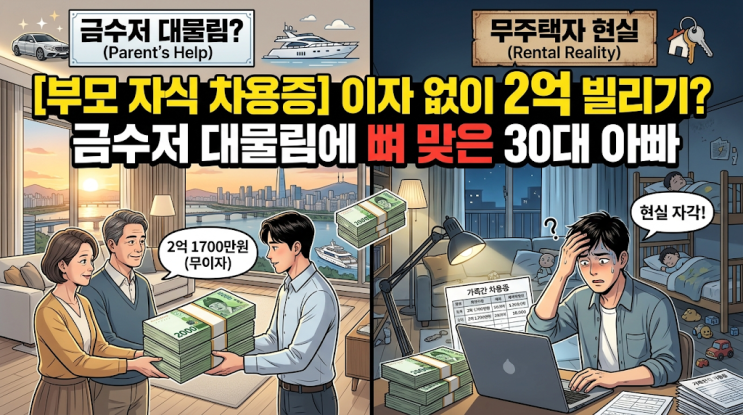  [부모 자식 차용증] 이자 없이 2억 빌리기, 금수저 대물림에 뼈 맞은 30대 아빠