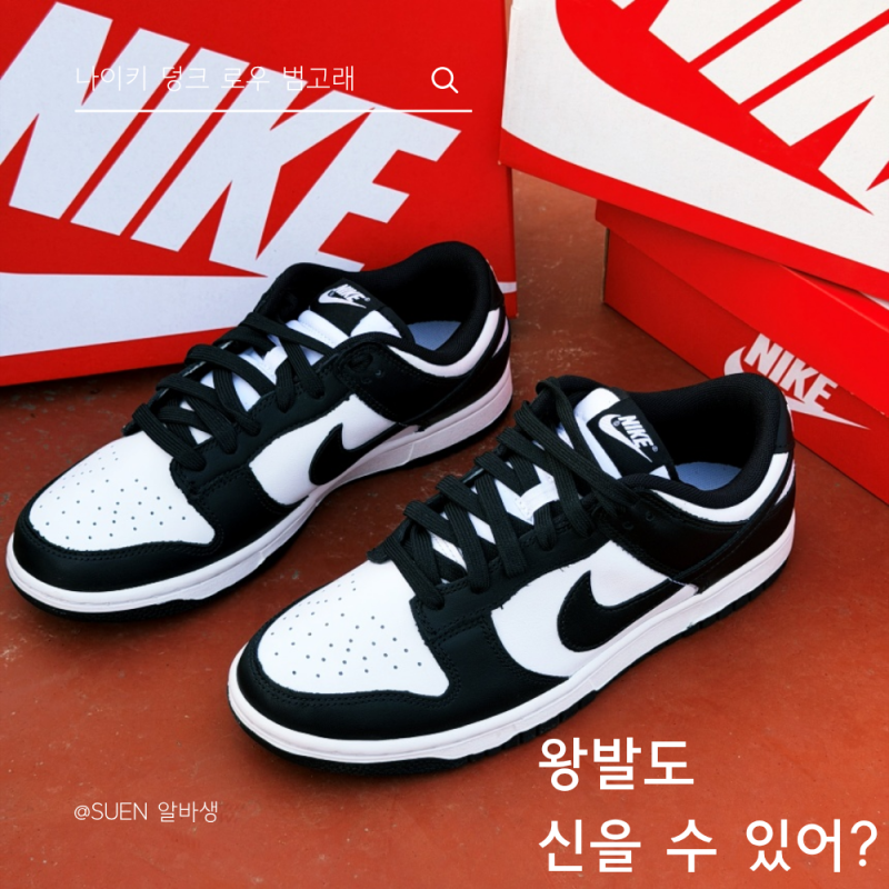 나이키 덩크 로우 범고래 DD1391-100 | 발볼 넓은 왕발도 신는다 실착 데이터