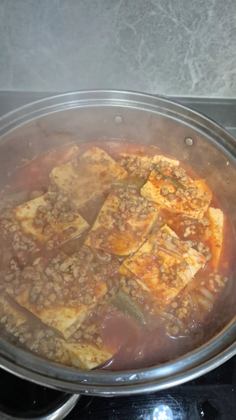 [중국,저우산舟山] 정호영셰프의 돼지고기두부짜글이 따라하기!