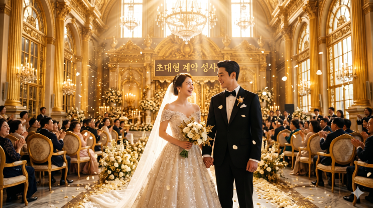  결혼하는 꿈 해몽, 낯선 사람과 화려한 식장에서 결혼했다면 오늘 당장 계약서를 검토하십시오 (초대형 성사운)