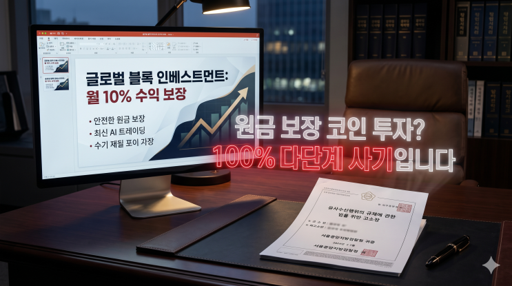  원금 100% 보장하는 코인 투자? 다단계 유사수신 사기 대처법