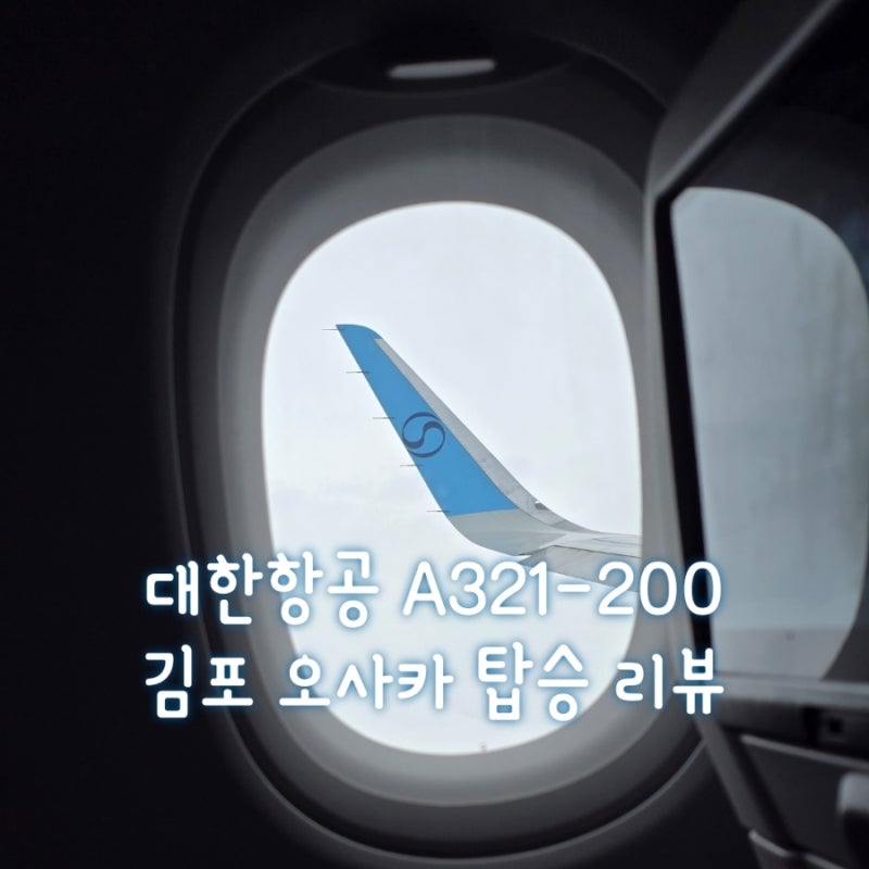 김포공항에서 오사카 대한항공 A321-200 neo 탑승 후기 기내식 아동식 등