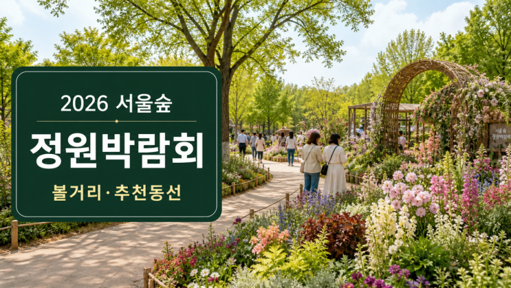  서울숲 정원박람회 2026 볼거리와 추천 동선