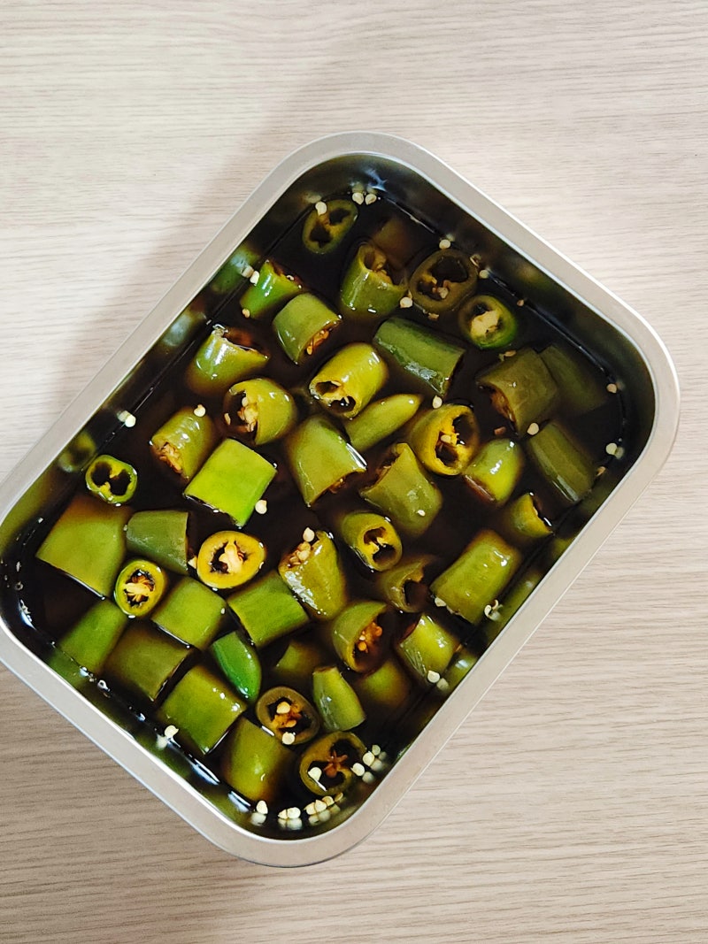 오이고추장아찌 레시피 아삭이 고추 요리 장아찌 담그는 법