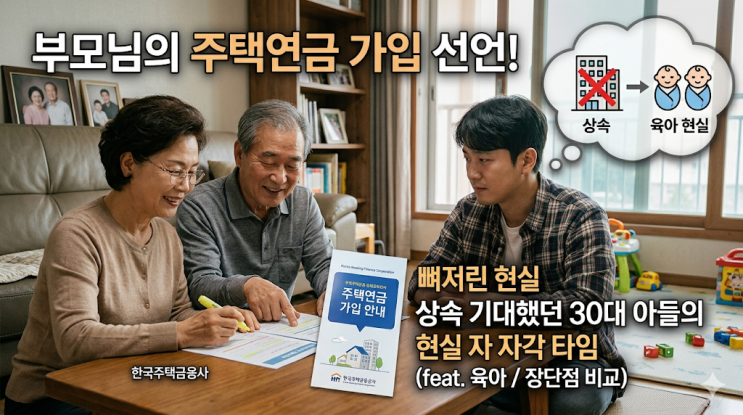  부모님 주택연금 가입 선언, 상속 기대했던 30대 아들의 뼈저린 현실 (장단점 비교)