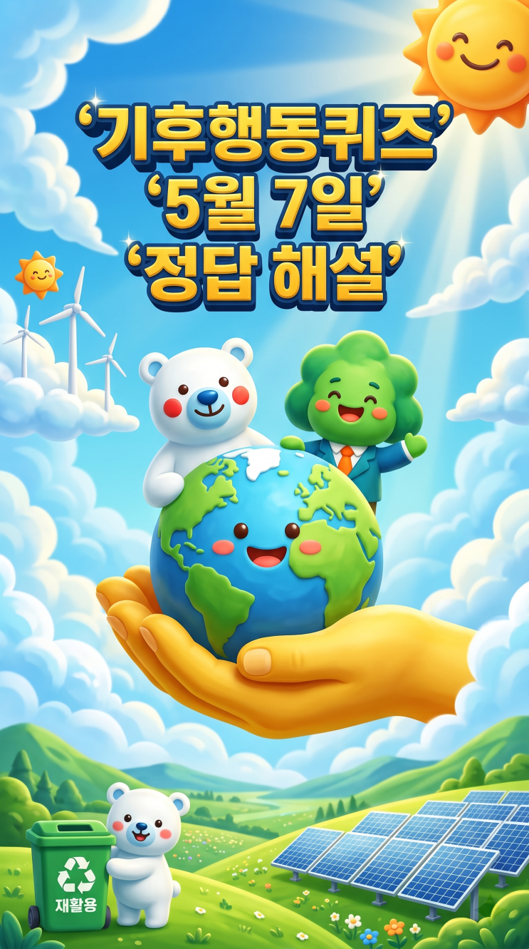  기후행동퀴즈 5월 7일 정답 공개, 오늘 문제 해설·생물다양성 손실과 NbS