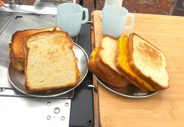 캠핑 아침 메뉴 추천｜그리들 원팬 토스트 간단 레시피