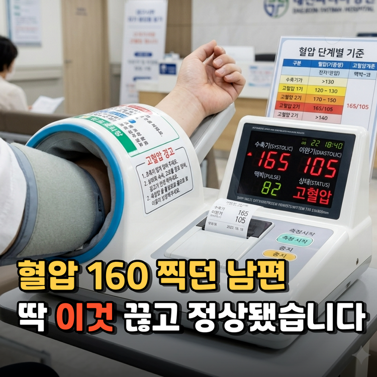 고혈압 낮추는 방법 5가지, 이것 끊고 수치 정상됐어요