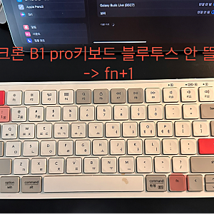 아이패드 키보드 키크론 B1 Pro 블루투스 연결 안될 때 해결법 : Fn+1단축키