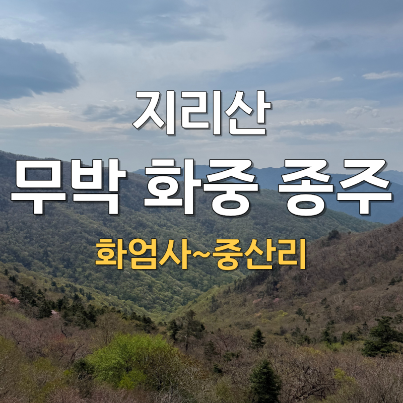 지리산 종주코스 무박 화중 종주 준비물 소요시간 난이도 후기