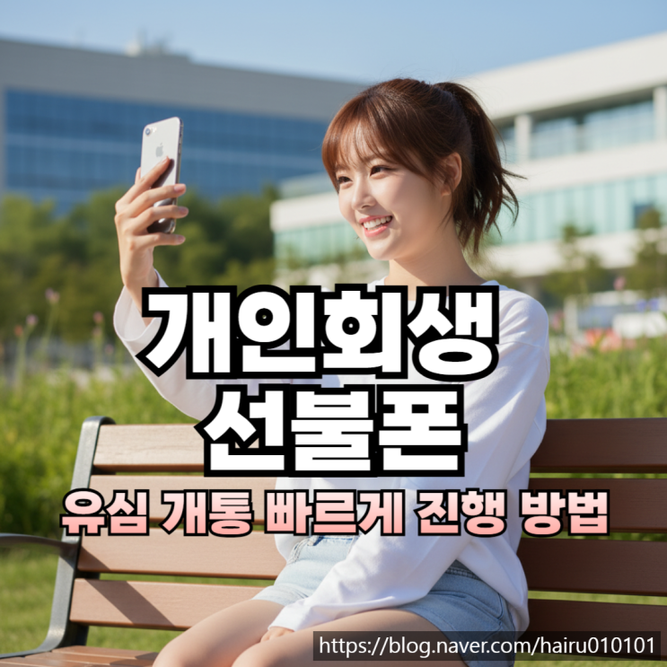  개인회생 선불폰 유심 개통 빠르게 진행하는 방법
