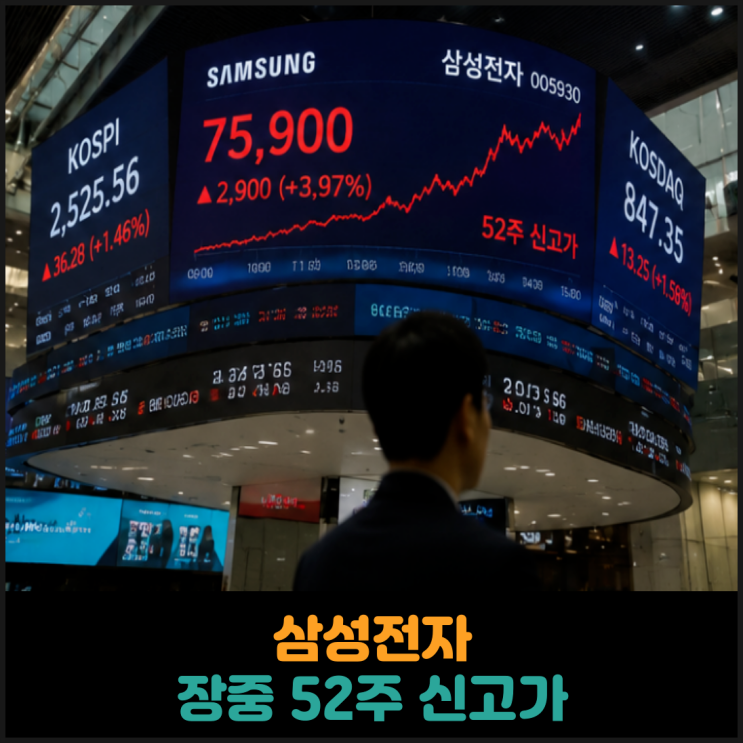  삼성전자 장중 52주 신고가