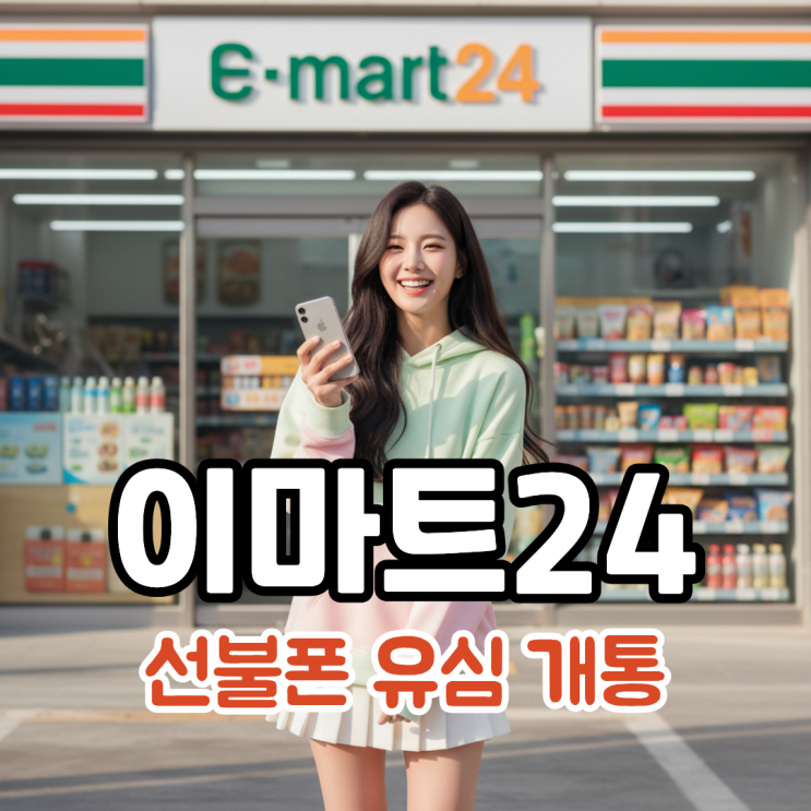  이마트24 선불폰 유심 종류와 비대면 개통까지