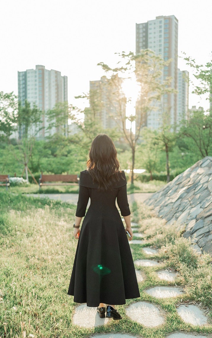 친오빠 결혼식 엄마아들 결혼식 하객원피스 추천 | 20만원대 하객룩 | 이바나 헬싱키 Ottilie dr....