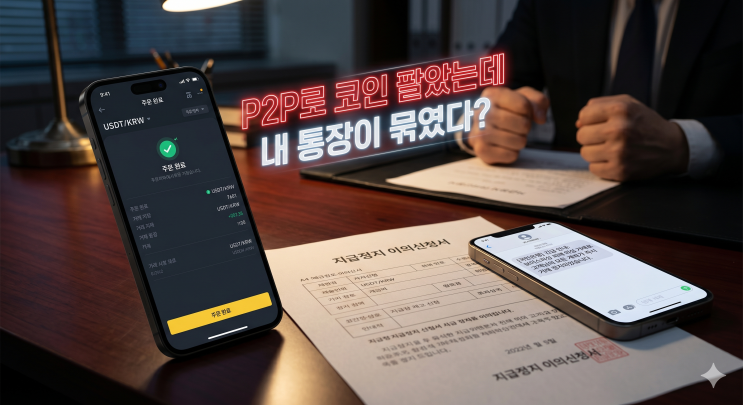 바이낸스 P2P로 코인 팔았는데 보이스피싱으로 통장이 묶였다면? (3자 사기 대처법)