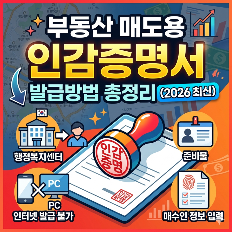 부동산 매도용 인감증명서 발급방법 총정리 [ 준비물/ 유효기간/ 대리발급 ]