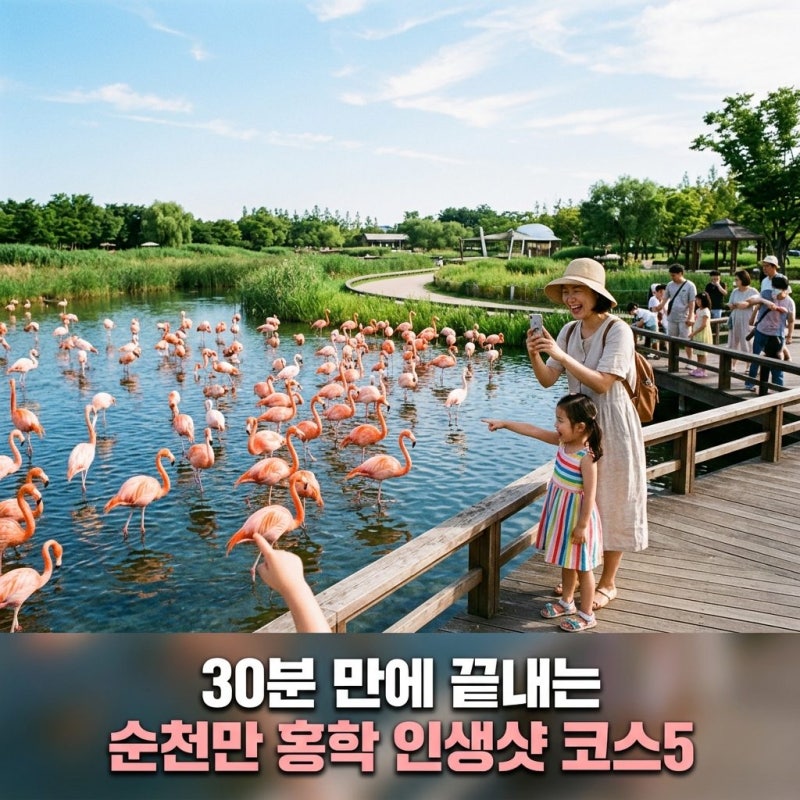 순천만국가정원 홍학으로 30분만에 포토 포인트 5곳 완성!