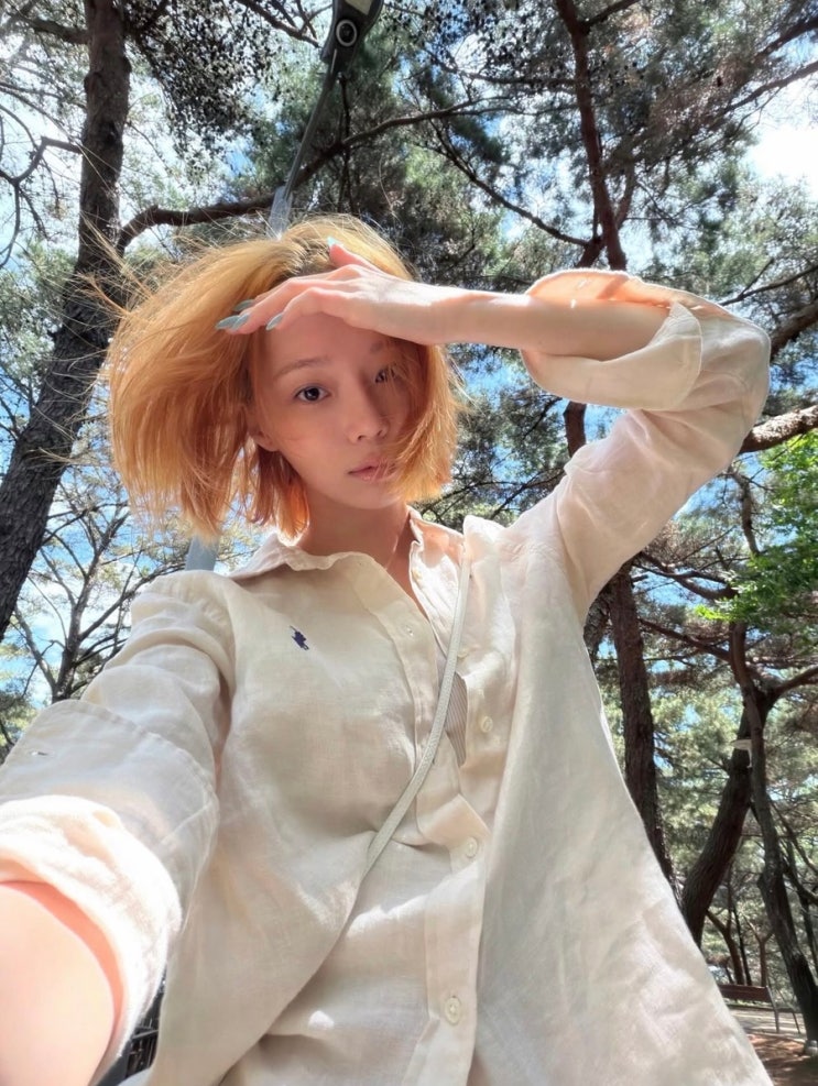 에스파 윈터 폴로 린넨 셔츠 코디, 여유로운 실루엣이 포인트!