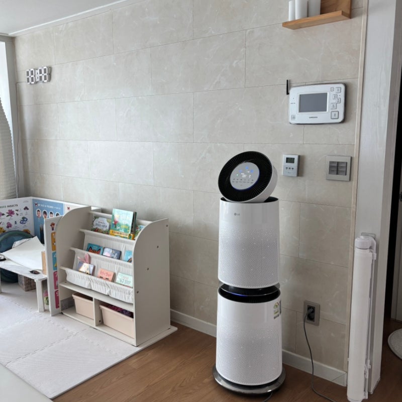 LG 퓨리케어 공기청정기 완벽 비교분석! 아기있는 집 실사용후기(무빙휠 필수)