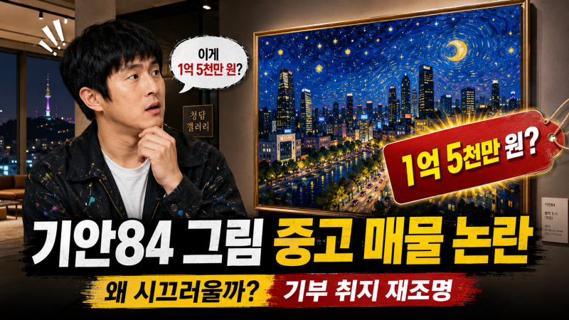 기안84 그림 1억 5천만 원 중고 매물 논란, 기부 취지까지 다시 주목받는 이유