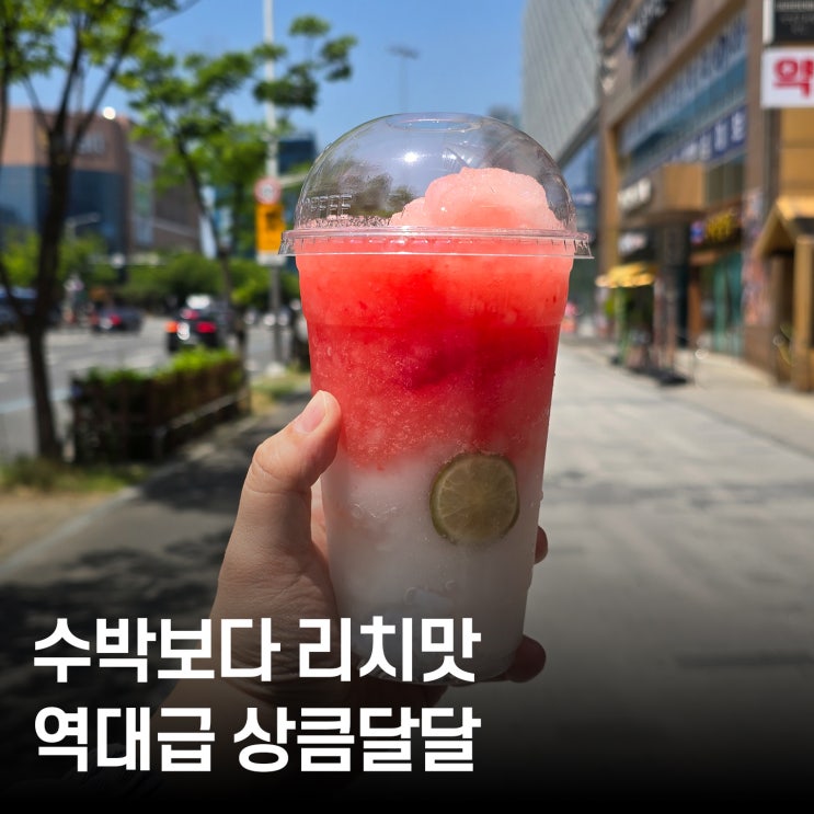  [메가커피 신메뉴] 수박 리치코코 슬러시 후기, 리치향 가득한 상큼한 여름 음료 추천