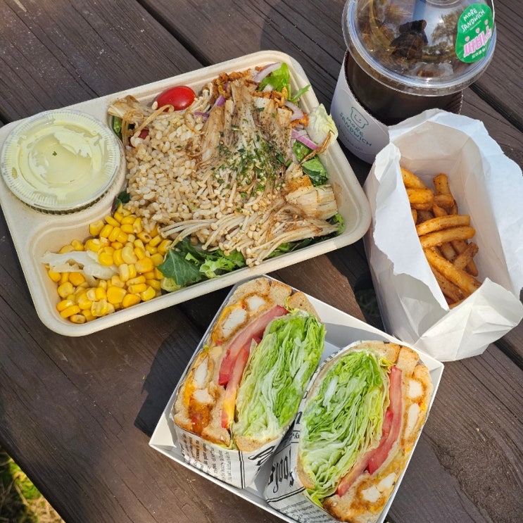  양산 샌드위치 맛집 모어샌드위치 중부동 샐러드 피크닉 도시락 추천