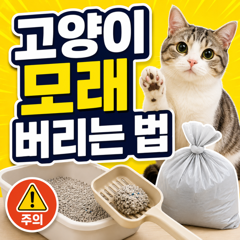 고양이 모래 버리는 방법 그리고 주의할 점 총정리