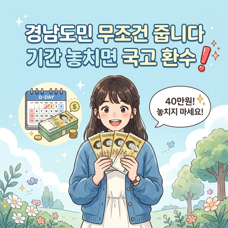 잔액 소멸 전 확인 필수! 경남도민 생활지원금 4인가구 40만원 신청 기간 및 지역사랑상품권 ....