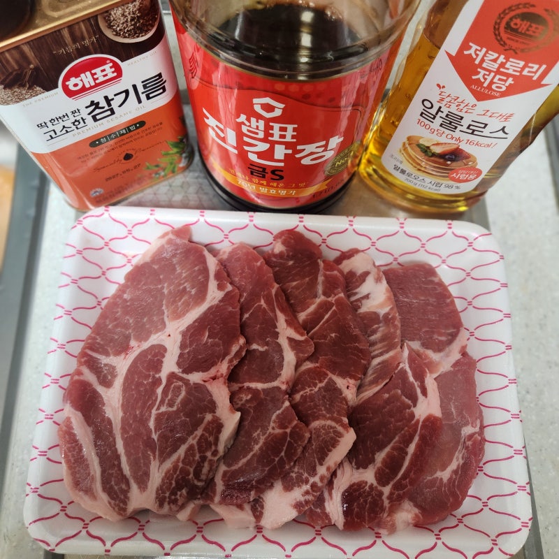직장인 도시락 초간단 다이어트 밀프랩, 양념 돼지목살