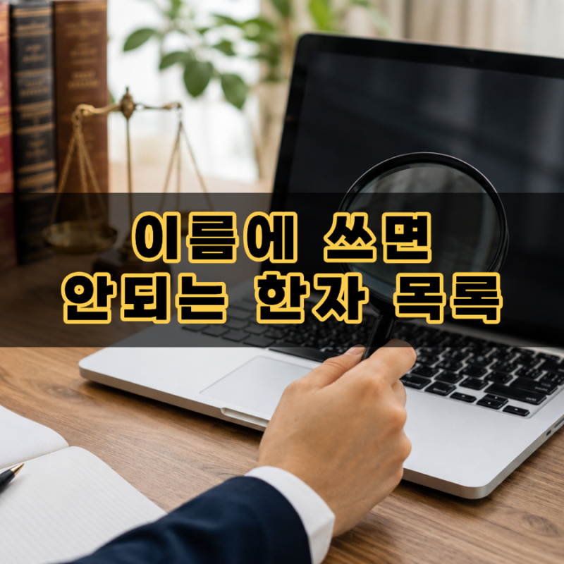 예쁠래 이름에 쓰면 안되는 한자 1000개 인명용 조회 및 확인 방법 완벽 가이드