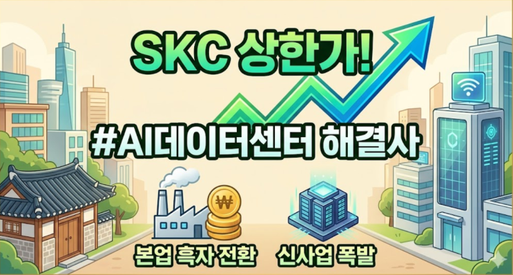  AI 데이터센터 발 전력·열 한계 돌파? SKC 신사업 상한가 이끈 이유