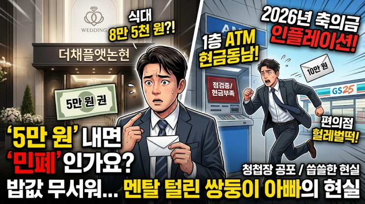  더채플앳논현 식대 8만 5천 원, 5만 원 내고 밥 먹으면 민폐인가요? 멘탈 털린 쌍둥이 아빠