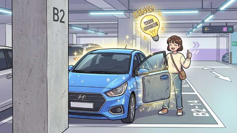 내 차 보호 1순위! 문콕 방지 기둥 밀착법과 패드 위치 꿀팁