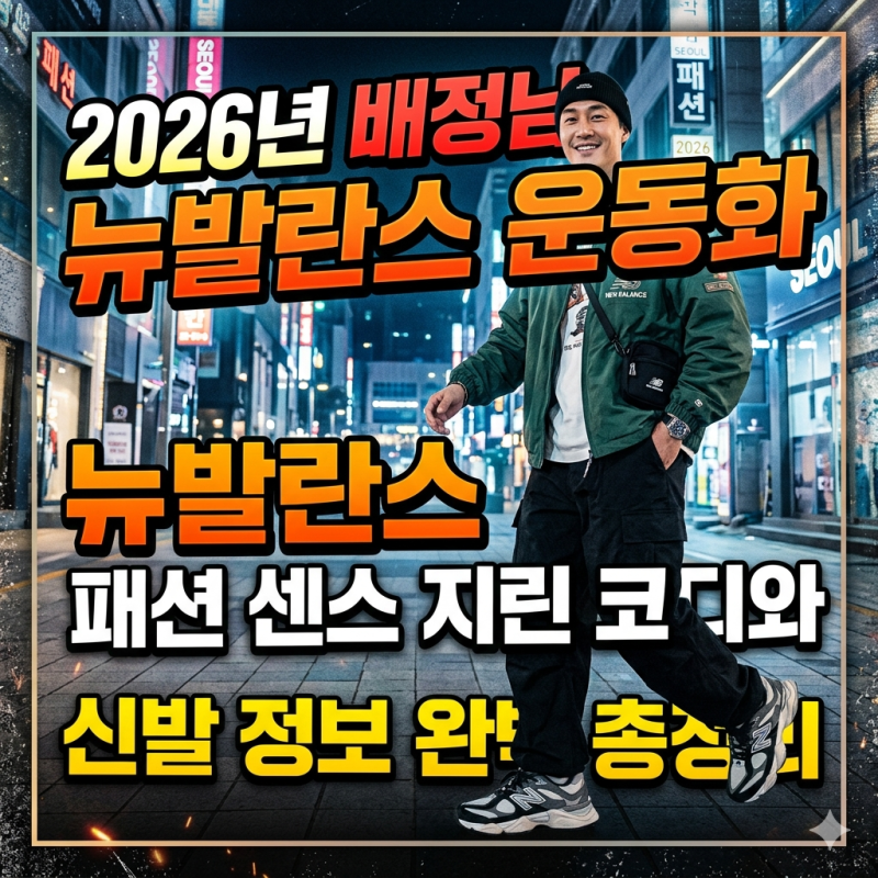 2026년 배정남 뉴발란스 운동화 패션 센스 지린 코디와 신발 정보 완벽 총정리