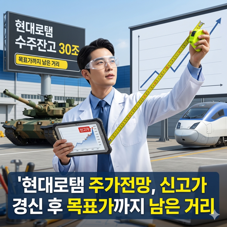  현대로탬 주가 신고가 경신 후 목표가까지 남은 거리