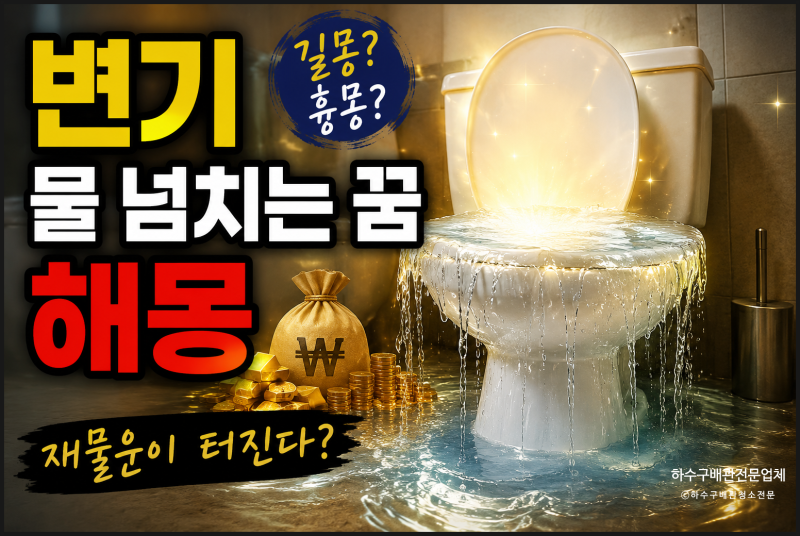 변기 물 넘치는 꿈 해몽