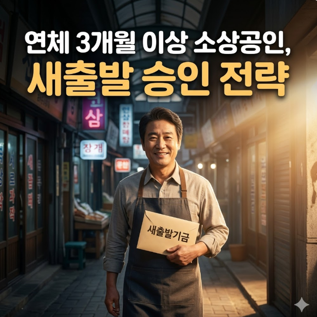  새출발기금, 연체 3개월 이상 소상공인 정책자금 승인 받으려면?
