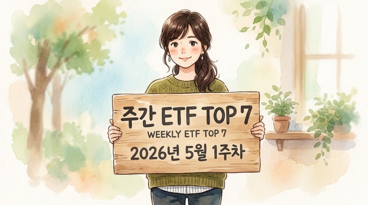  개인이 가장 많이 산 국내 ETF TOP 7 + 주간 수익률 TOP 7 | 2026년 5월 1주차