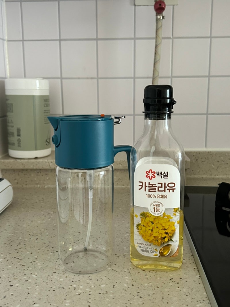 주방 혁명템 모아람 듀얼 오일픽 뿌리고 따르는 스마트한 오일스프레이