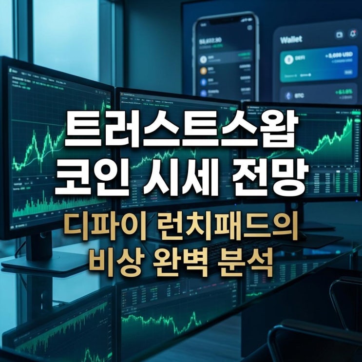  트러스트스왑 코인 시세 전망 빗썸 50% 폭등! 디파이 런치패드의 비상 완벽 분석