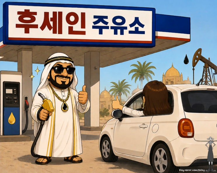  후세인 주유소(요즘 기름값)