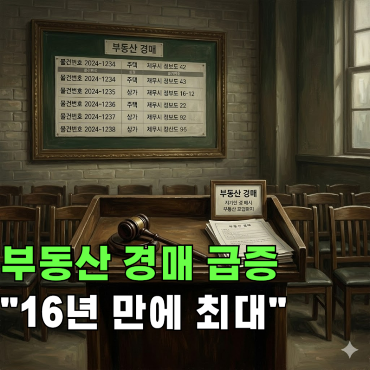  부동산 경매가 쏟아진다, 26년 법원 경매 "16년 만에 최대"