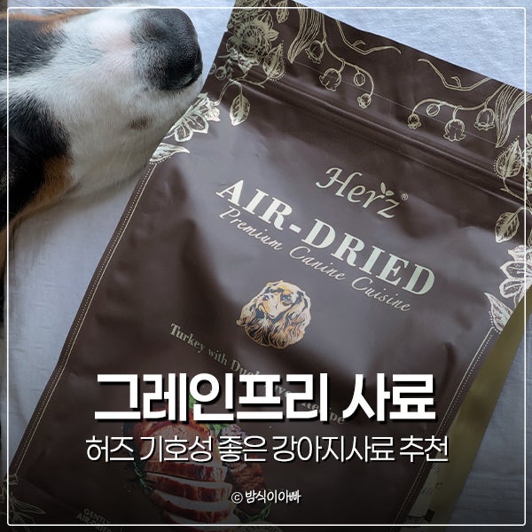 허즈 그레인프리사료 기호성 좋은 강아지사료 추천